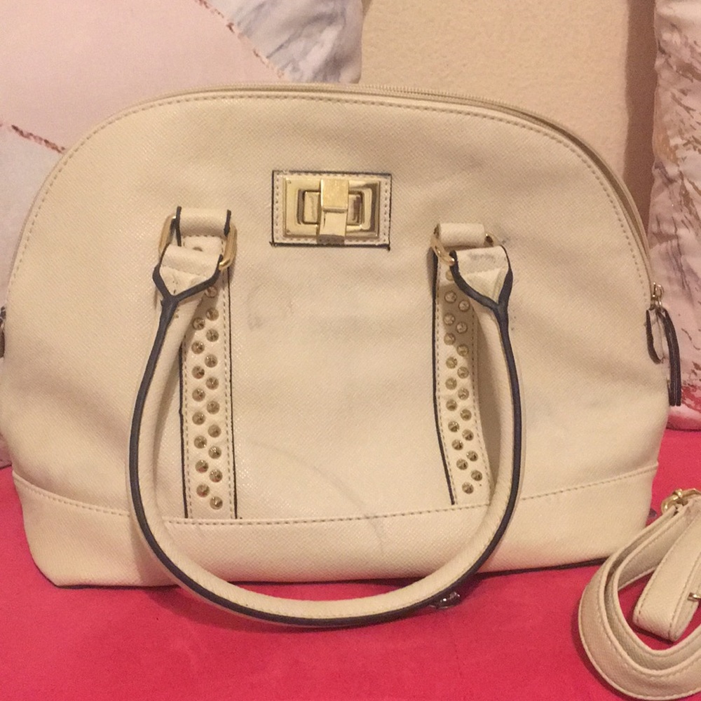 Medium beige satchel